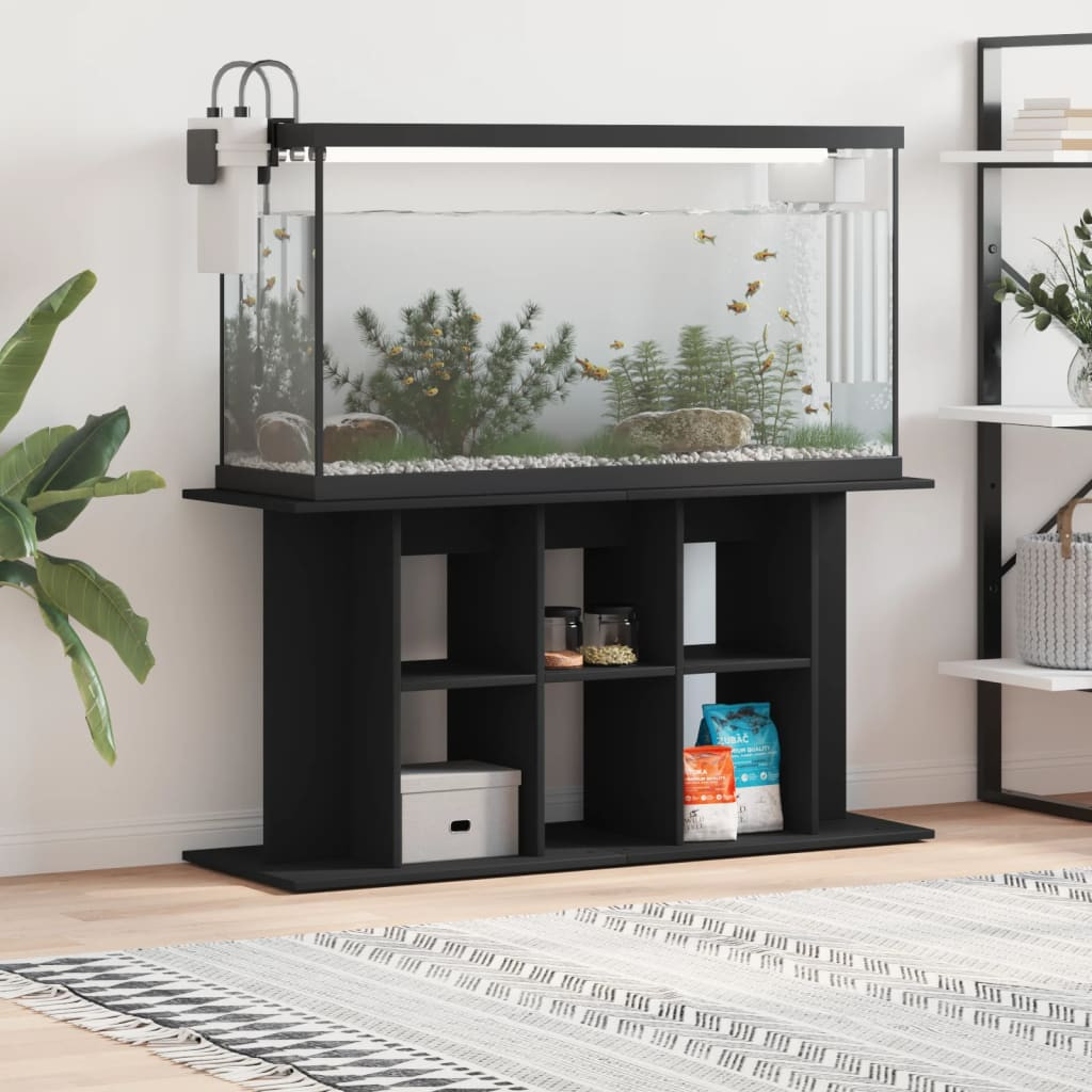vidaXL Aquariumständer Schwarz 120x40x60 cm Holzwerkstoff