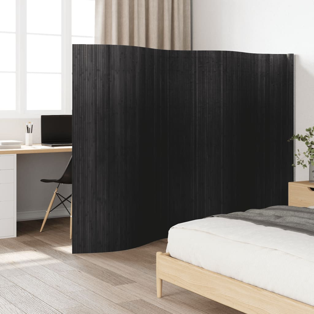 vidaXL Paravent Grau Breite 400 cm Höhe 165 cm Bambus