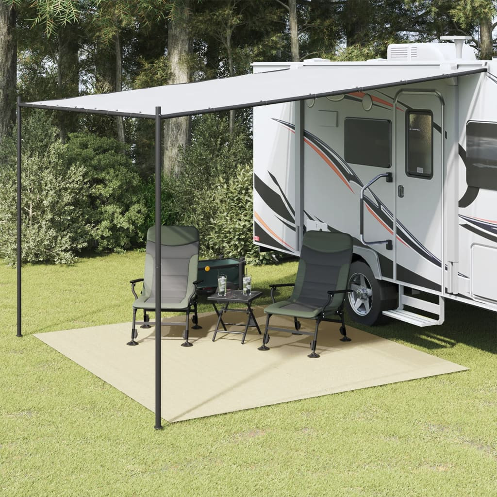 vidaXL Zeltteppich Creme 4x3 m