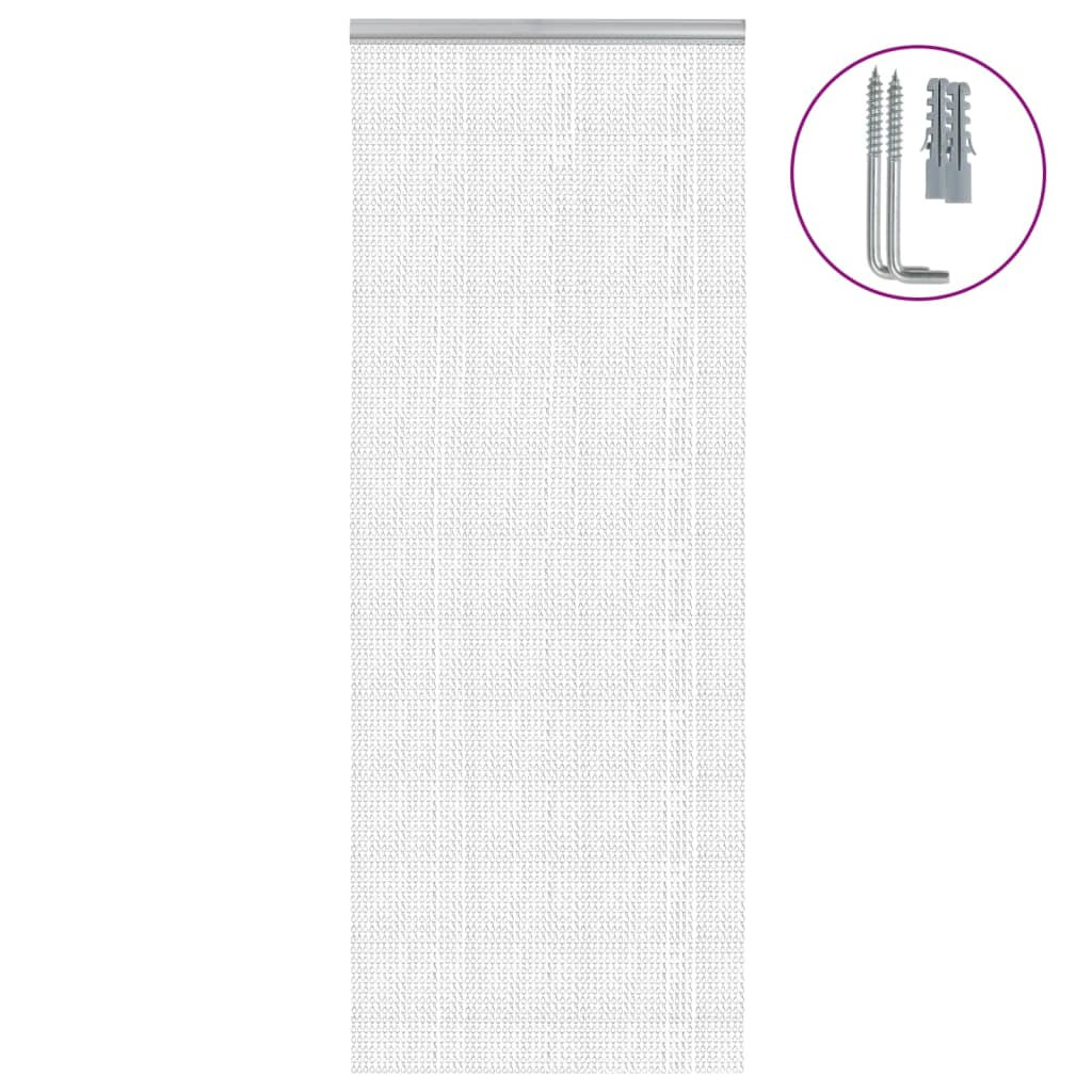 vidaXL Türvorhang aus Ketten 80x221 cm Aluminium