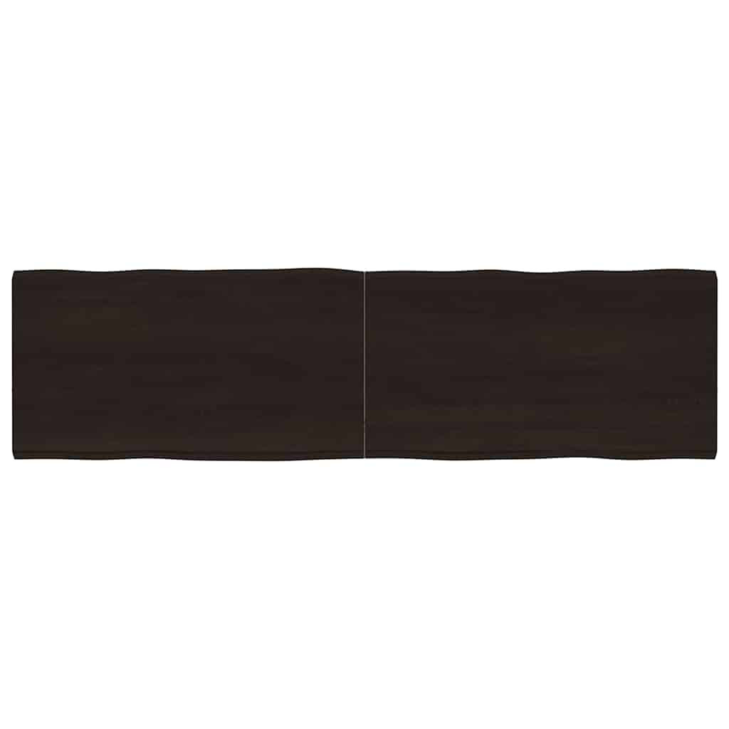 vidaXL Tischplatte 180x50x(2-4) cm Massivholz Behandelt Baumkante