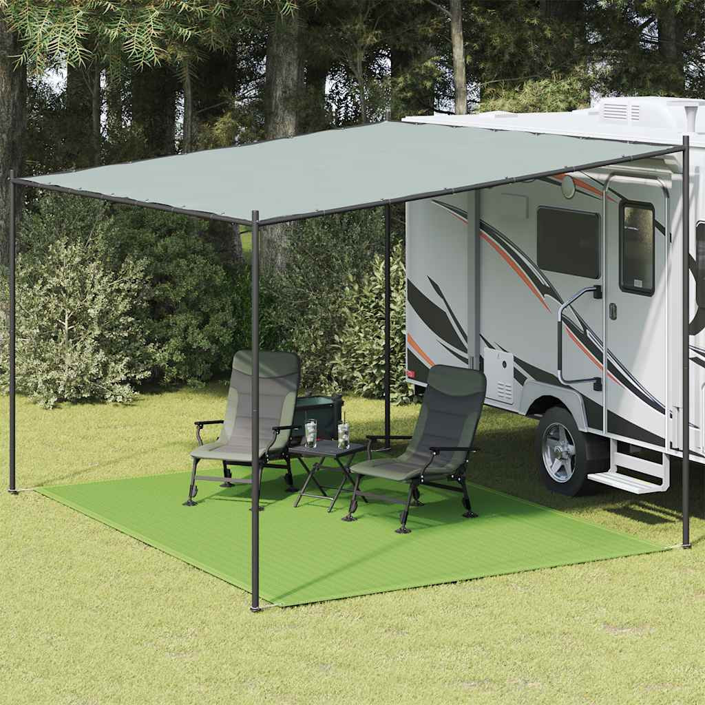 vidaXL Zeltteppich Hellgrün 300x400 cm HDPE