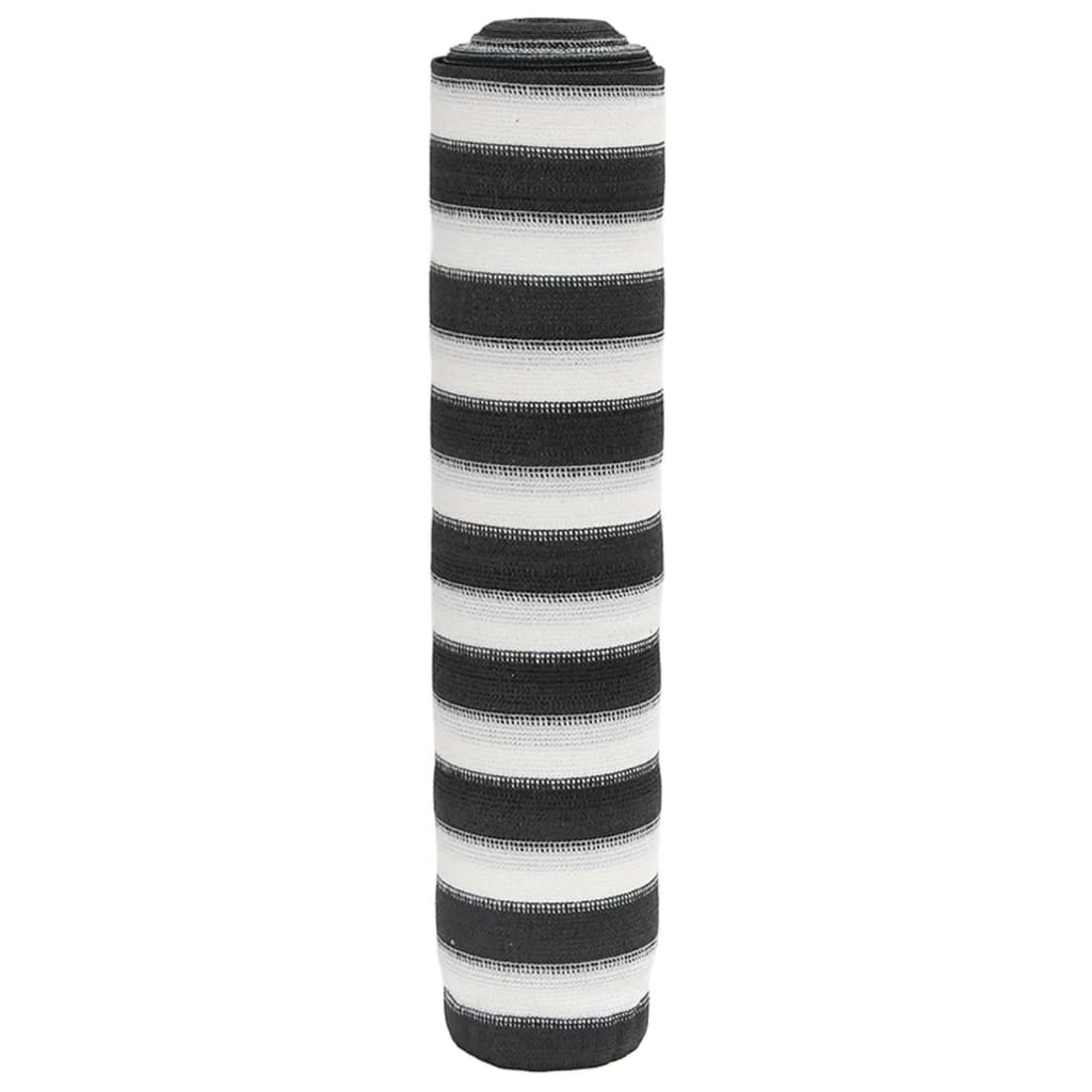vidaXL Zaunblende Anthrazit und Weiß 1,2x10 m HDPE 195 g/m²