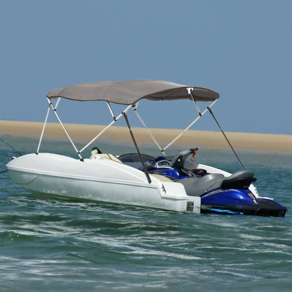 vidaXL 4-Bow Bimini-Top mit Seitenteilen 243x(185-198)x137 cm