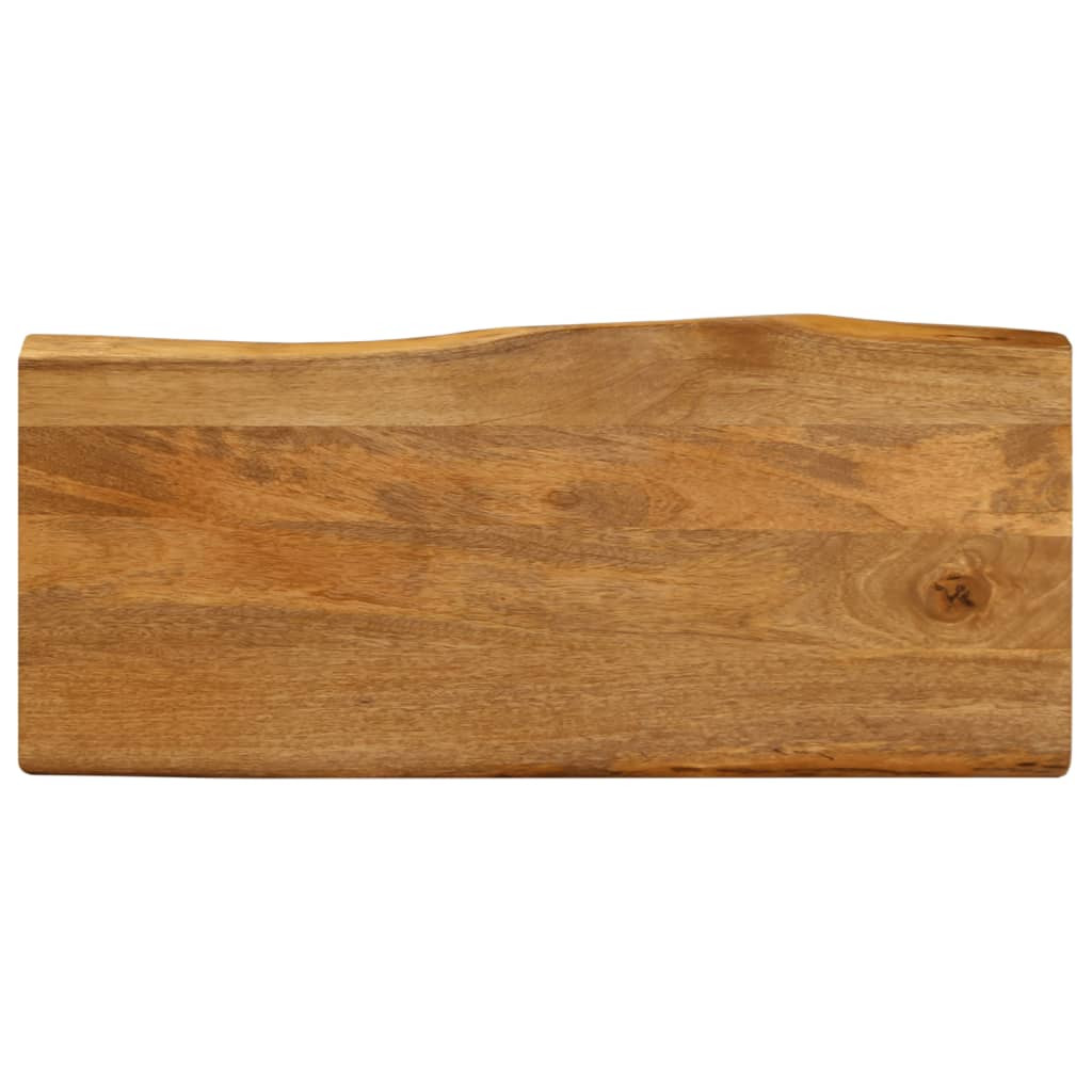 vidaXL Tischplatte mit Baumkante 90x40x2,5 cm Massivholz Mango