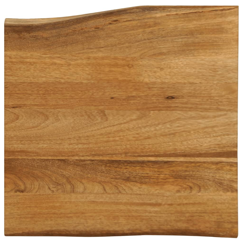 vidaXL Tischplatte mit Baumkante 40x40x3,8 cm Massivholz Mango