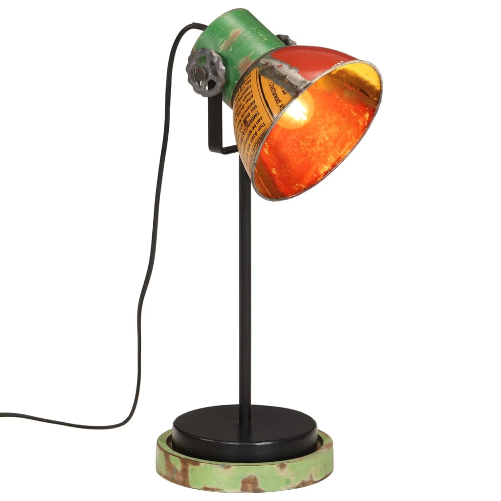 vidaXL Schreibtischlampe 25 W Mehrfarbig 17x17x50 cm E27