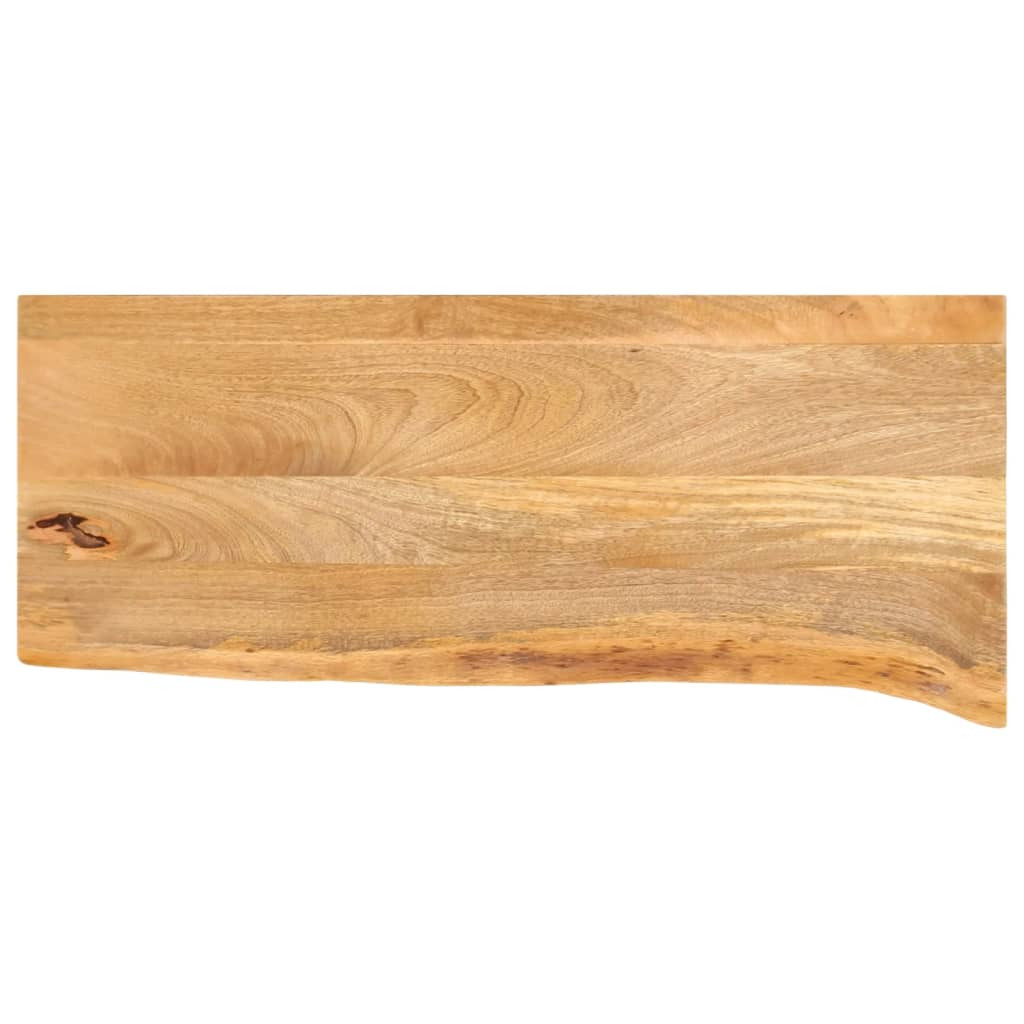 vidaXL Tischplatte mit Baumkante 90x40x3,8 cm Massivholz Mango