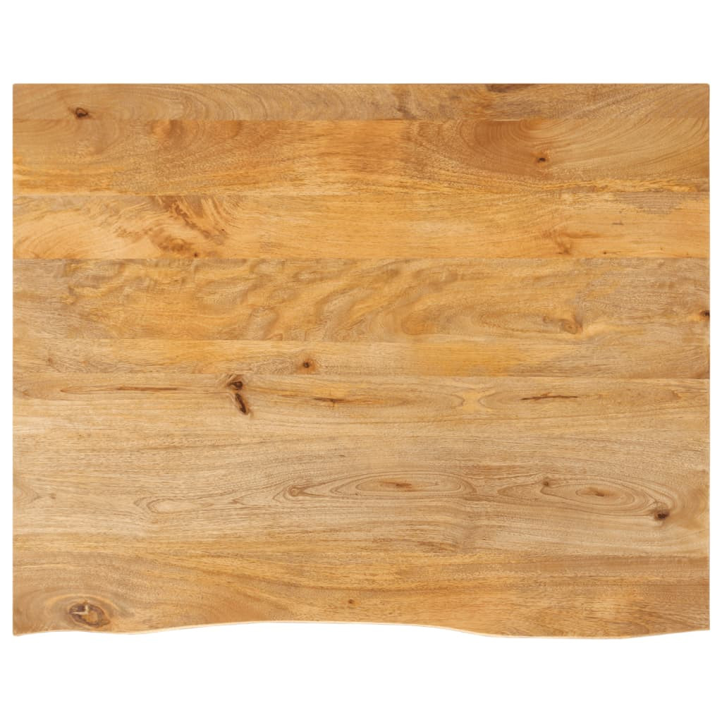 vidaXL Tischplatte mit Baumkante 110x80x3,8 cm Massivholz Mango