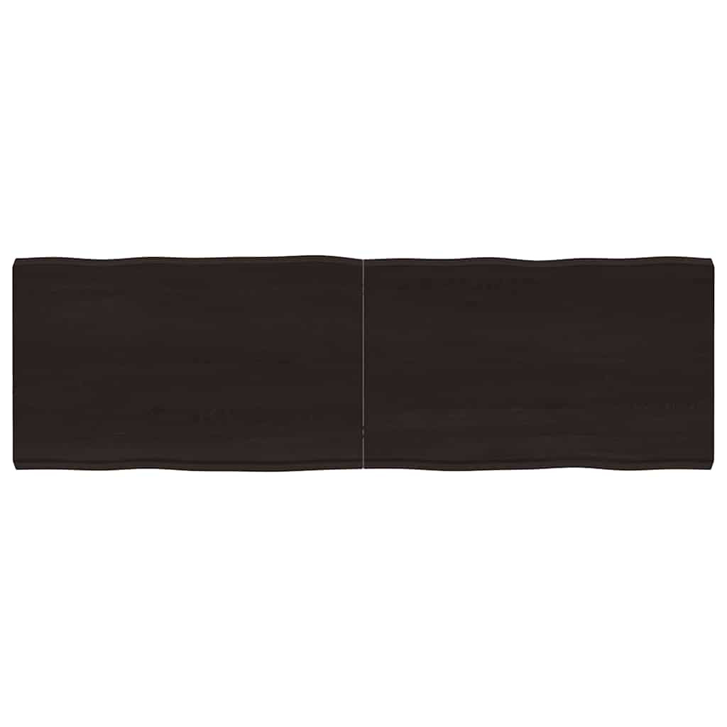 vidaXL Tischplatte 160x50x(2-6) cm Massivholz Behandelt Baumkante