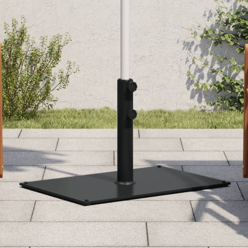 vidaXL Sonnenschirmständer Ø32/38/48 mm Mast 15 kg Rechteckig
