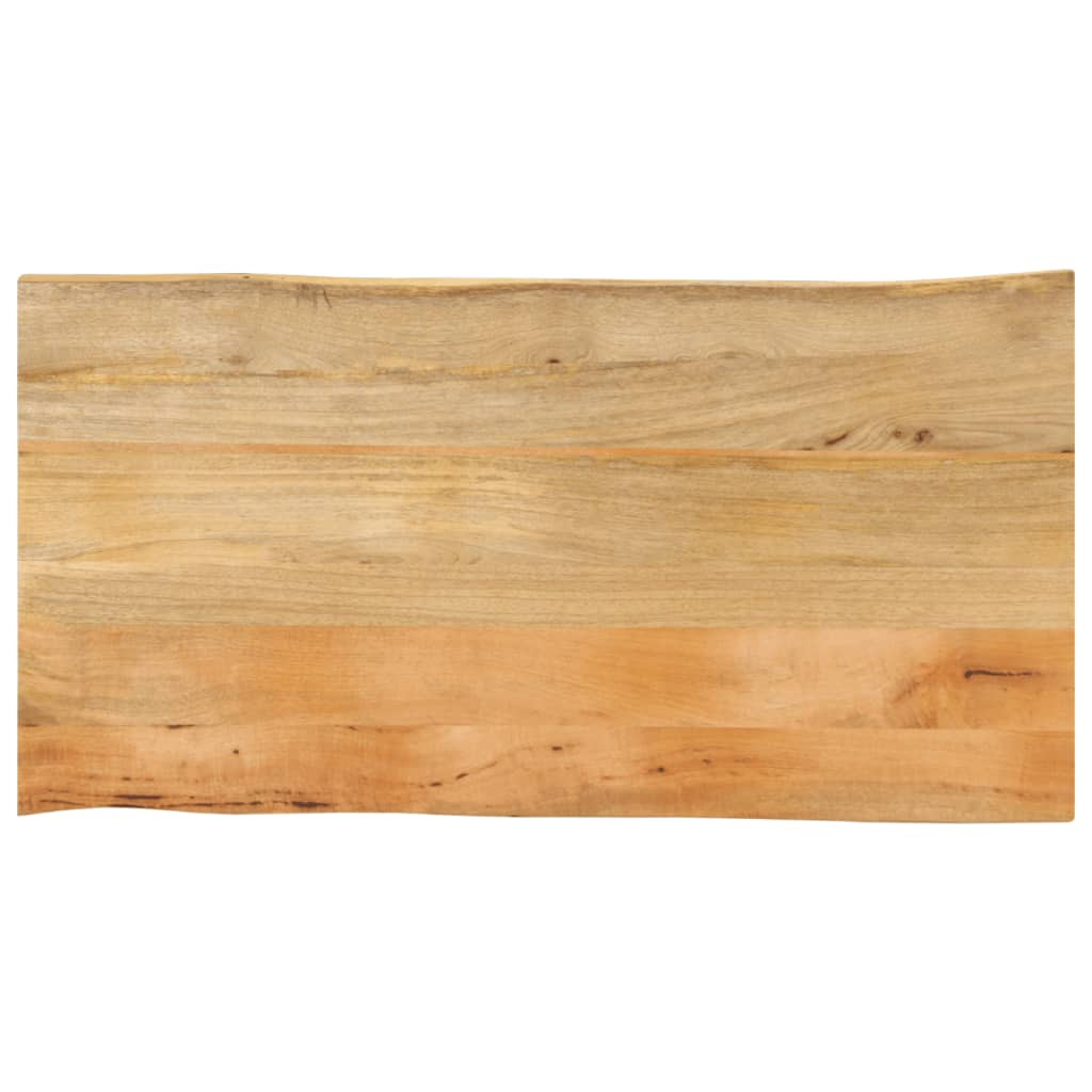 vidaXL Tischplatte mit Baumkante 120x60x2,5 cm Massivholz Mango