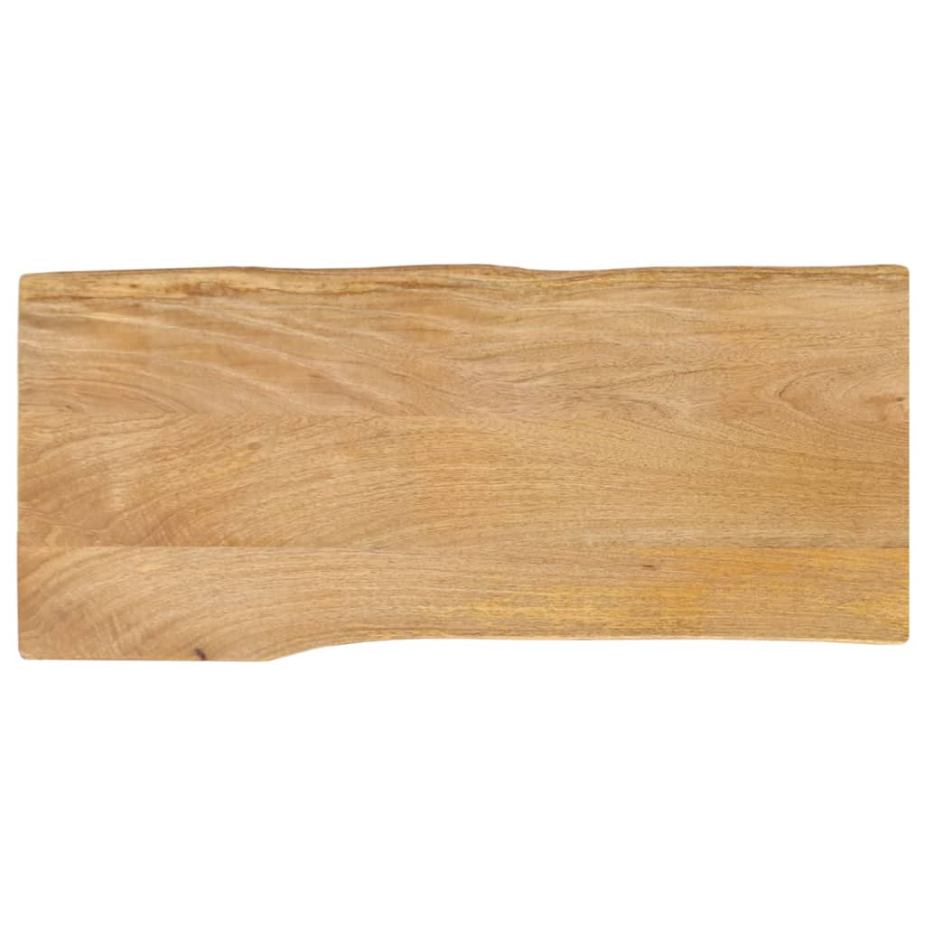 vidaXL Tischplatte mit Baumkante 100x40x2,5 cm Massivholz Mango