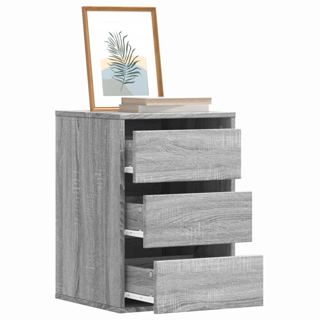 vidaXL Kommode Grau Sonoma 40x41x58 cm Holzwerkstoff