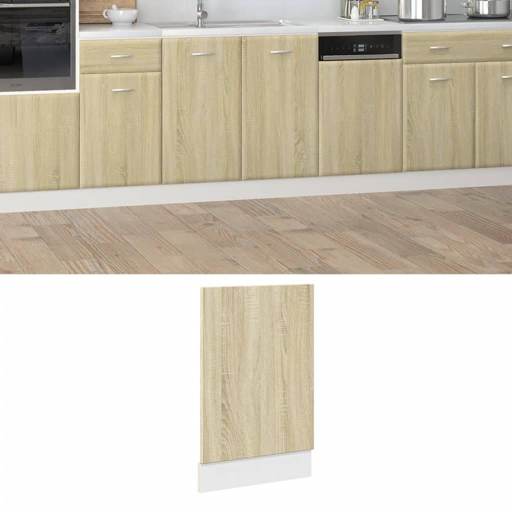 vidaXL Geschirrspülerblende Lyon Sonoma-Eiche 45x3x67 cm Holzwerkstoff