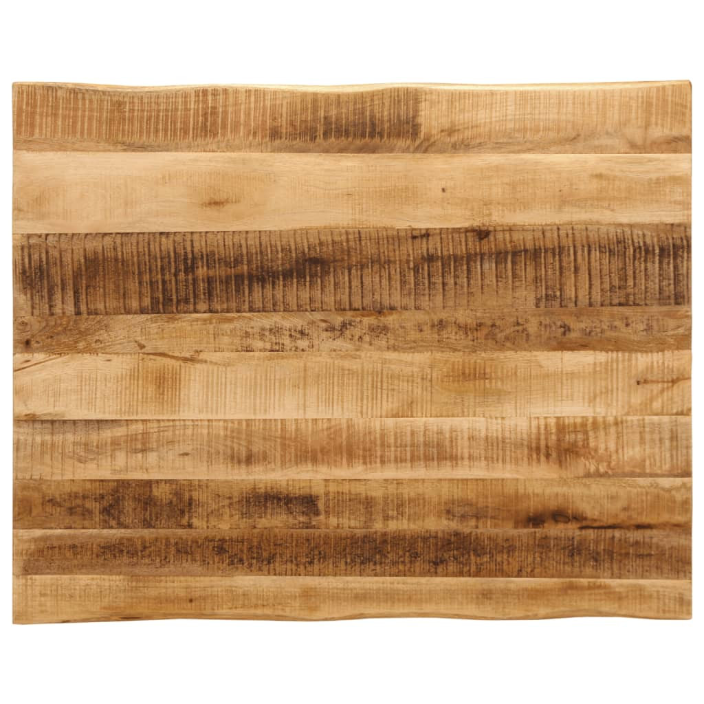 vidaXL Tischplatte mit Baumkante 110x80x3,8 cm Raues Mango Massivholz