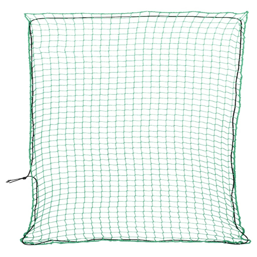 vidaXL Anhängernetz mit Gummiseil Grün 3x3 m PP