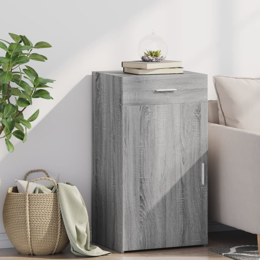 vidaXL Sideboard Grau Sonoma 50x42,5x93 cm Holzwerkstoff