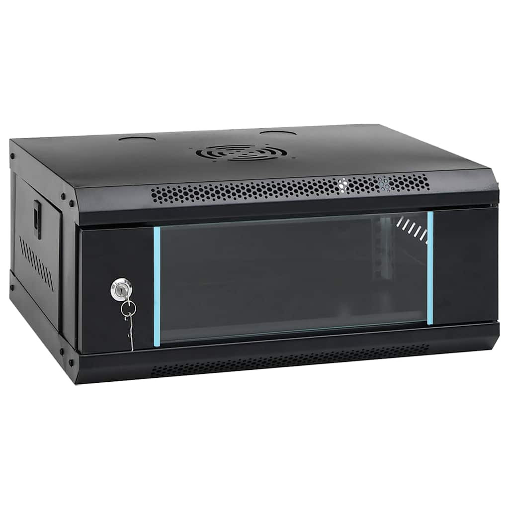 vidaXL 4U Wand-Netzwerkschrank 19" IP20 53x40x21 cm