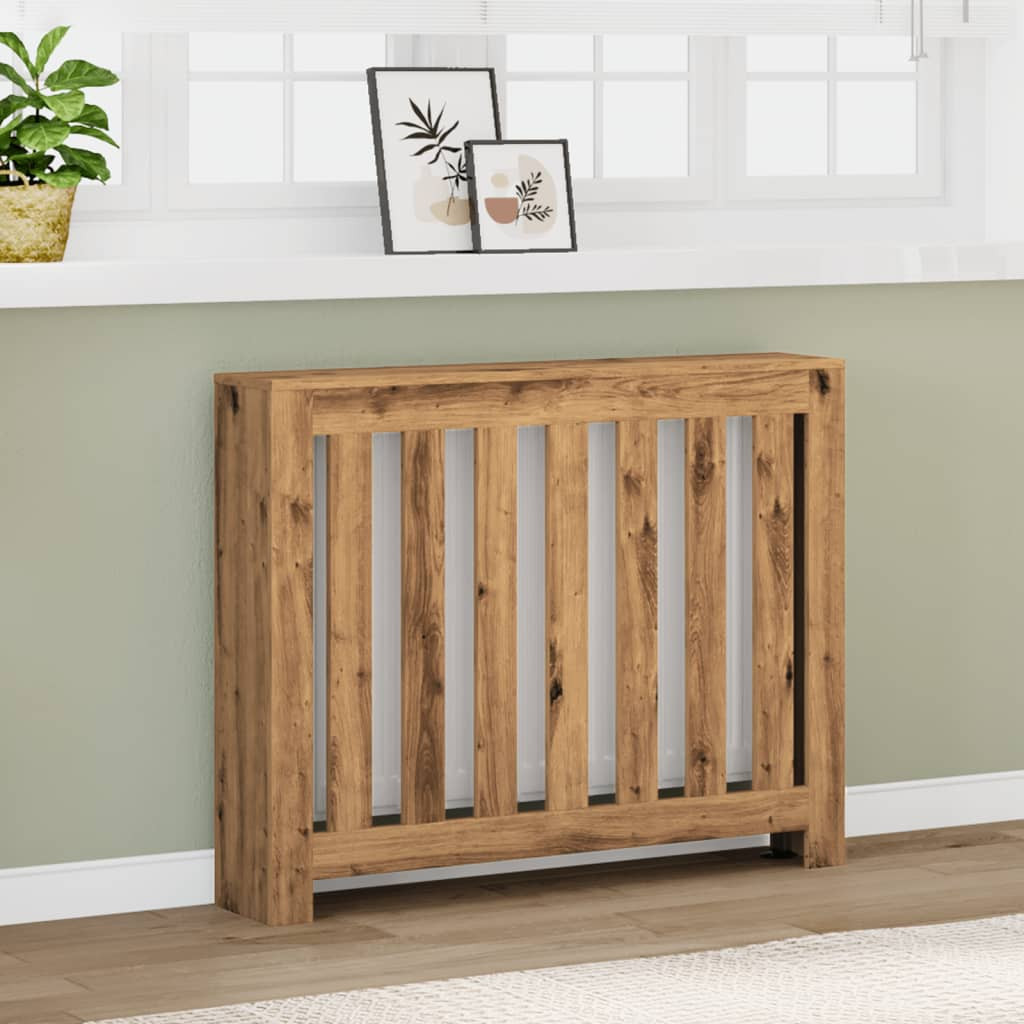 vidaXL Heizkörperverkleidung Artisan-Eiche 104x20x82 cm Holzwerkstoff