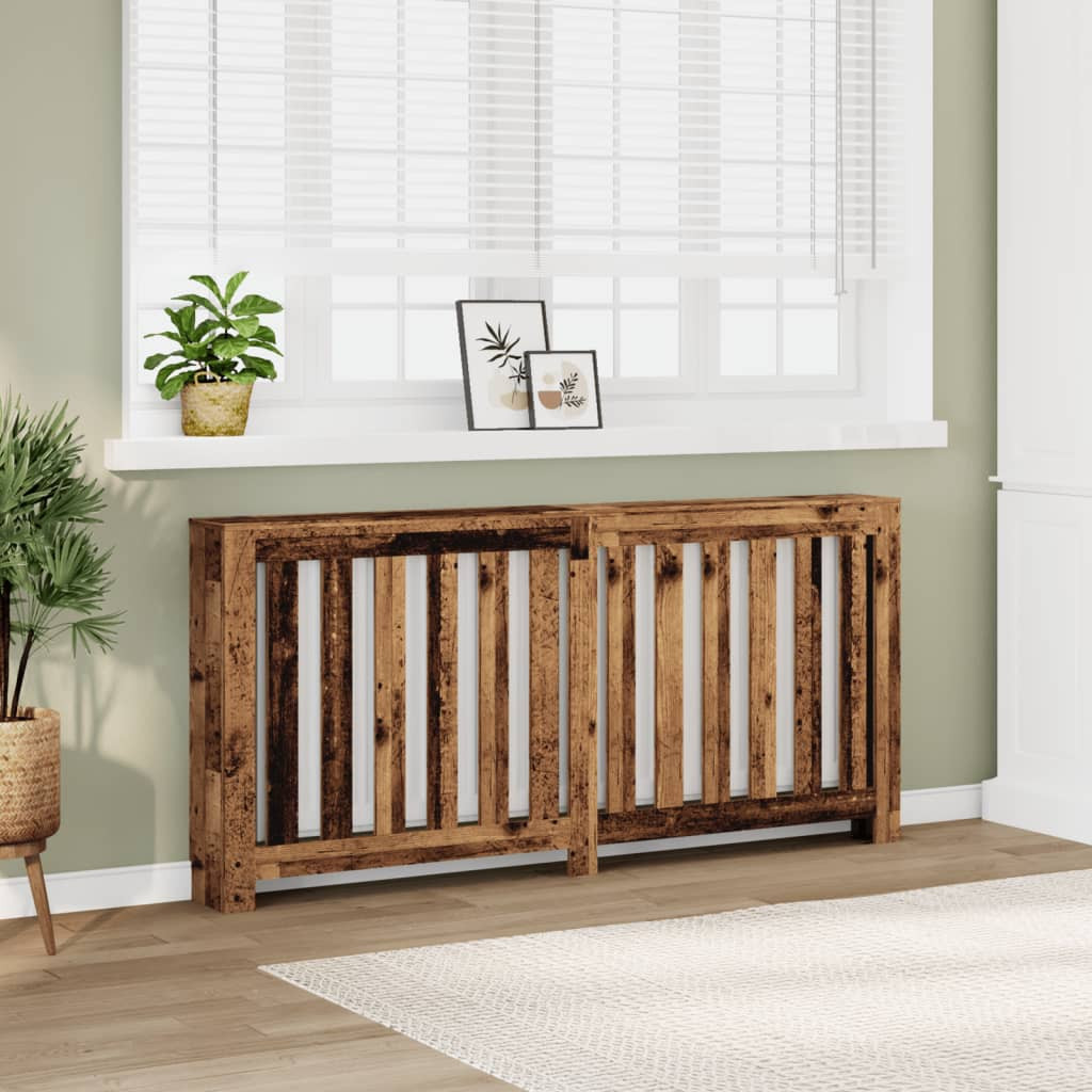 vidaXL Heizkörperverkleidung Altholz-Optik 175x20x82 cm Holzwerkstoff