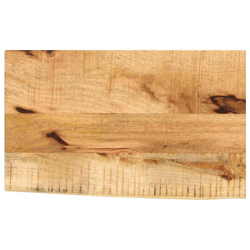 vidaXL Tischplatte 50x40x2,5 cm Baumkante Massivholz Raues Mangoholz