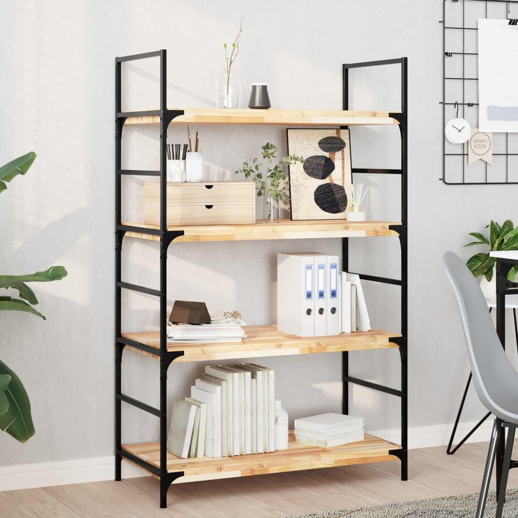 vidaXL Schweberegale 4 Stk. 60x40x4 cm Massivholz Akazie Unbehandelt