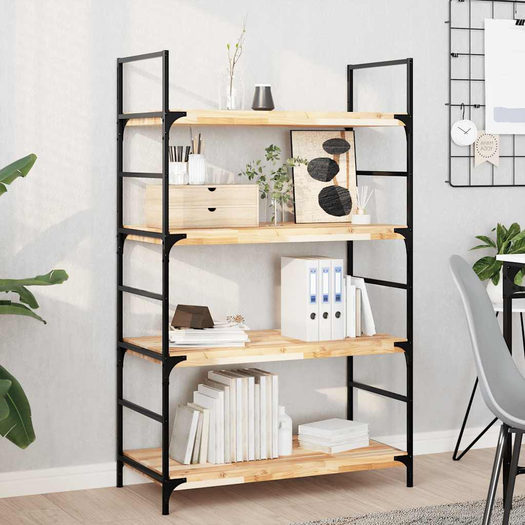 vidaXL Schweberegale 2 Stk. 80x40x4 cm Massivholz Akazie Unbehandelt