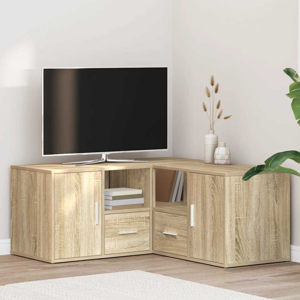 vidaXL Eckregal Sonoma-Eiche 160x40x45 cm Holzwerkstoff