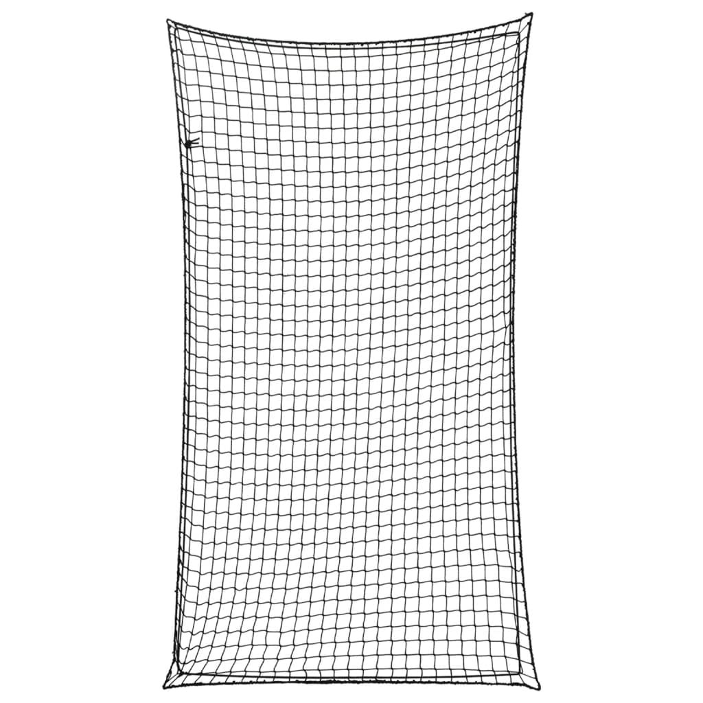 vidaXL Anhängernetz mit Gummiseil Schwarz 2,7x1,5 m PP