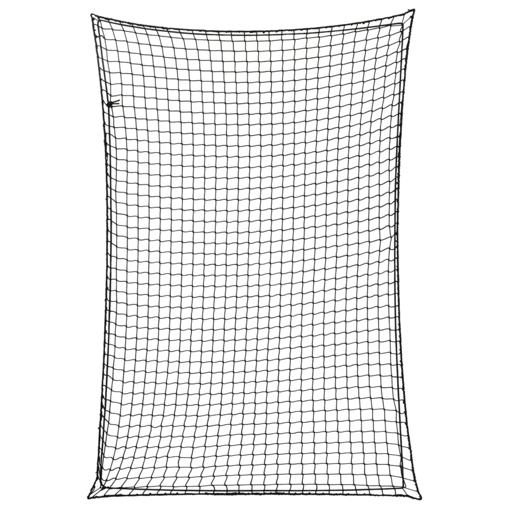 vidaXL Anhängernetz mit Gummiseil Schwarz 2,2x1,5 m PP