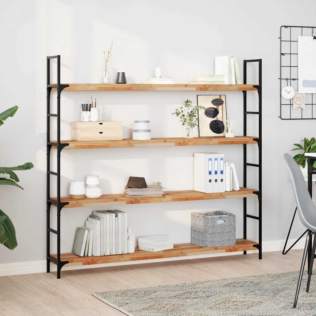 vidaXL Schweberegale 4 Stk. 160x20x4 cm Massivholz Akazie Ölbehandelt