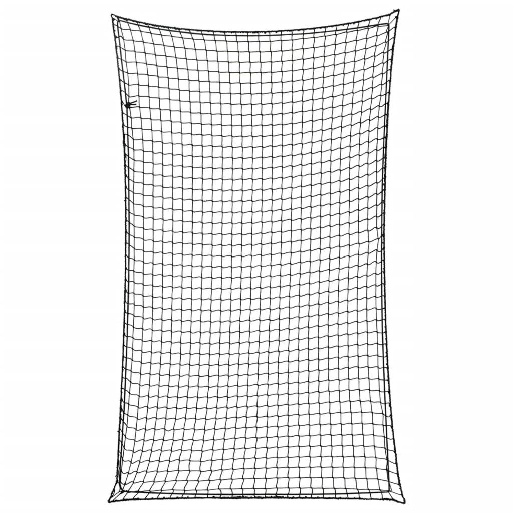 vidaXL Anhängernetz mit Gummiseil Schwarz 5x3 m PP