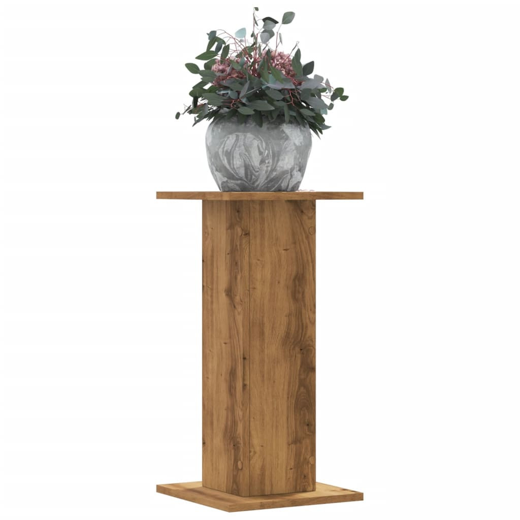 vidaXL Pflanzenständer 2 Stk. Artisan-Eiche 30x30x60 cm Holzwerkstoff