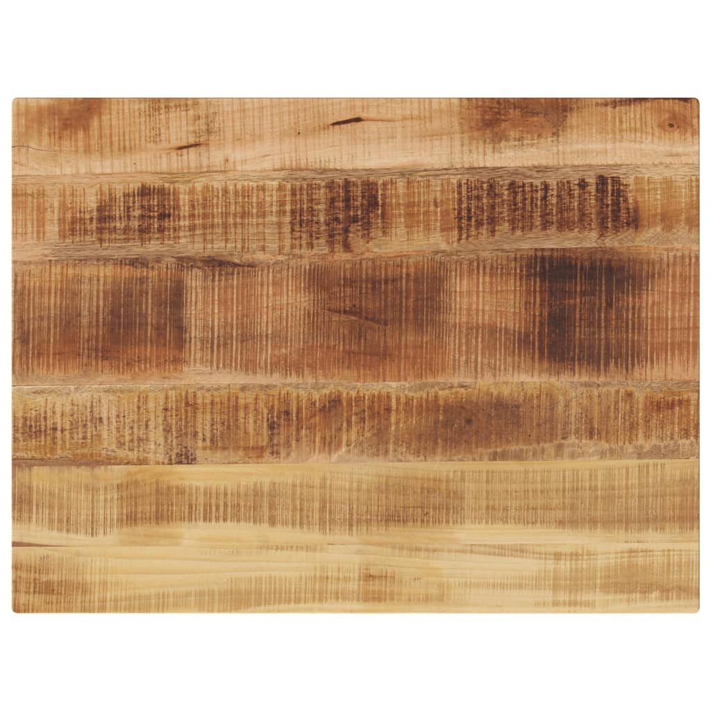 vidaXL Tischplatte 90x70x2,5 cm Rechteckig Raues Massivholz Mango