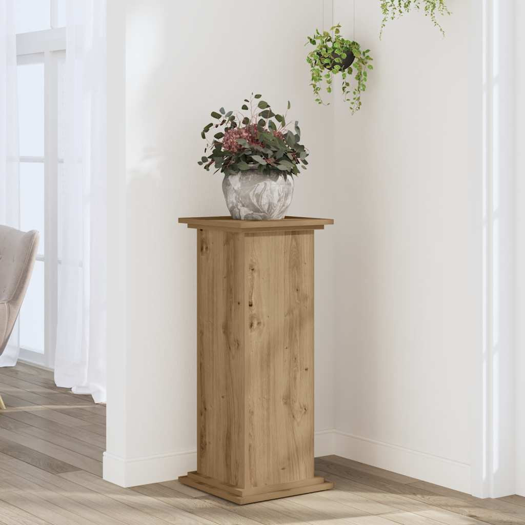 vidaXL Pflanzenständer Artisan-Eiche 33x33x80 cm Holzwerkstoff