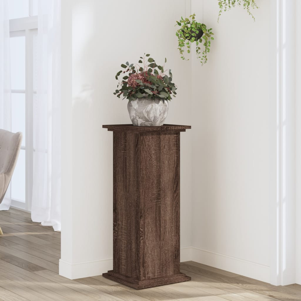 vidaXL Pflanzenständer Eichen-Optik 33x33x80 cm Holzwerkstoff