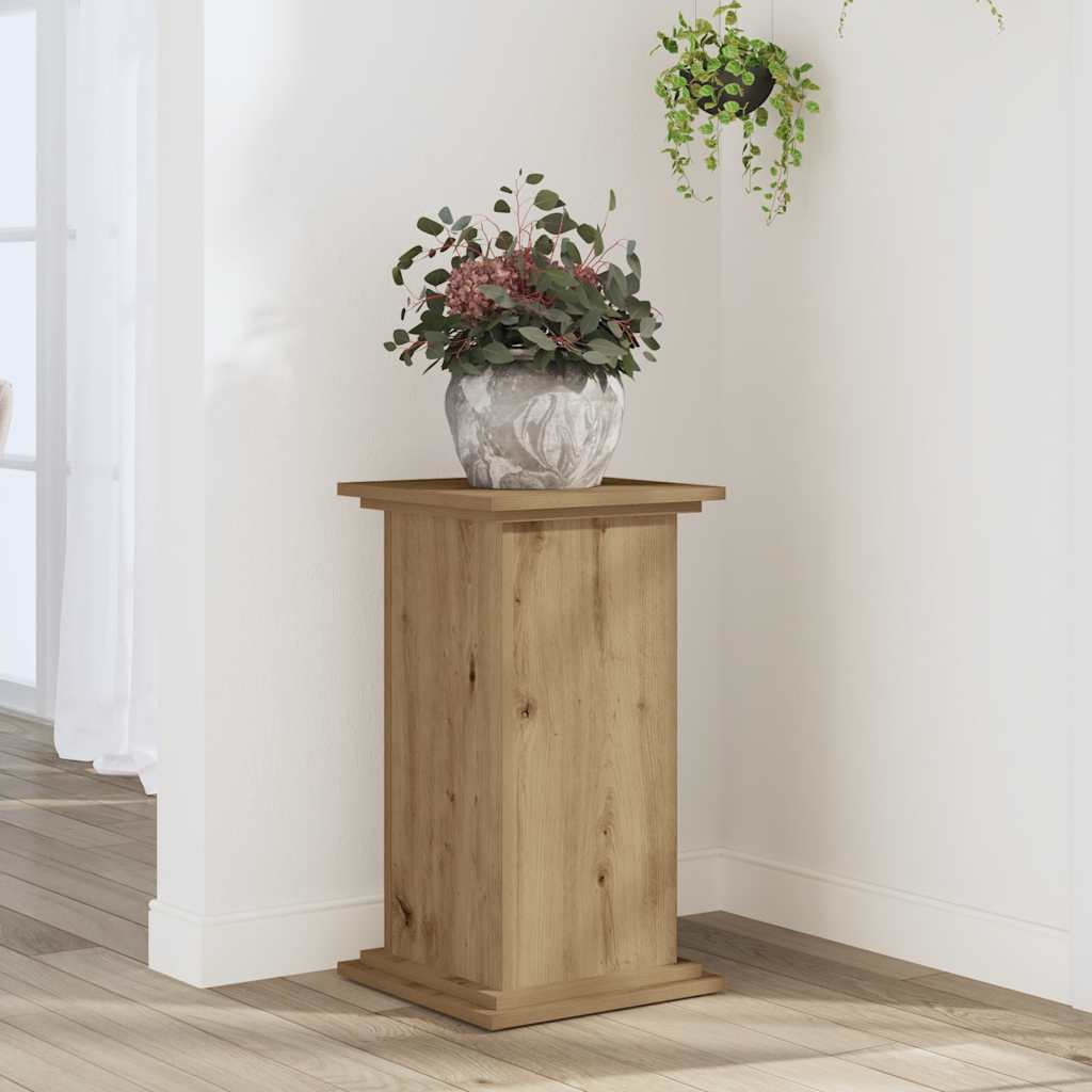 vidaXL Pflanzenständer Artisan-Eiche 33x33x60 cm Holzwerkstoff