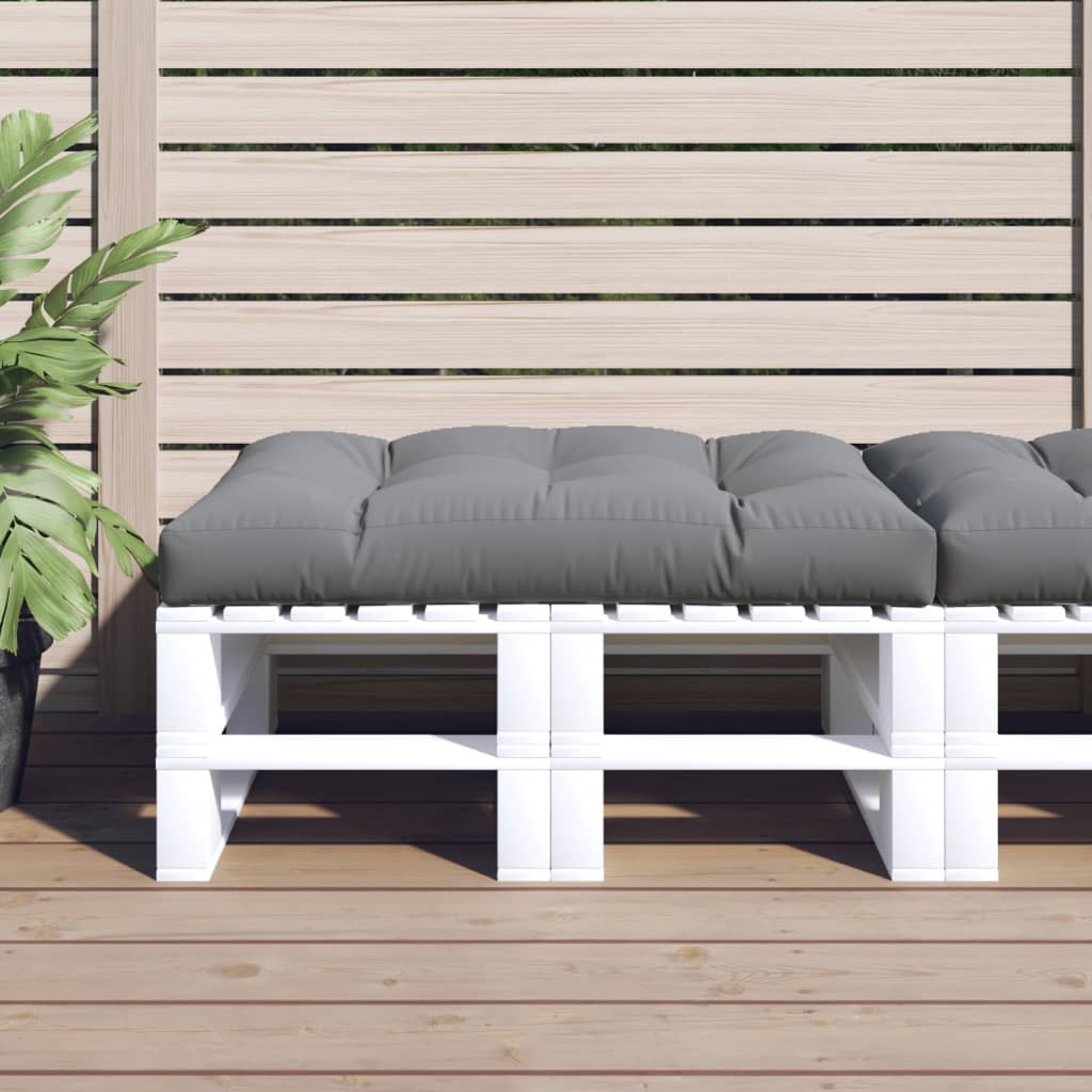 vidaXL Palettenkissen Grau 120x80x12 cm Stoff