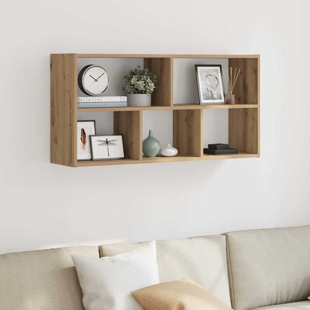 vidaXL Wandregal Artisan-Eiche 100x25x50 cm Holzwerkstoff