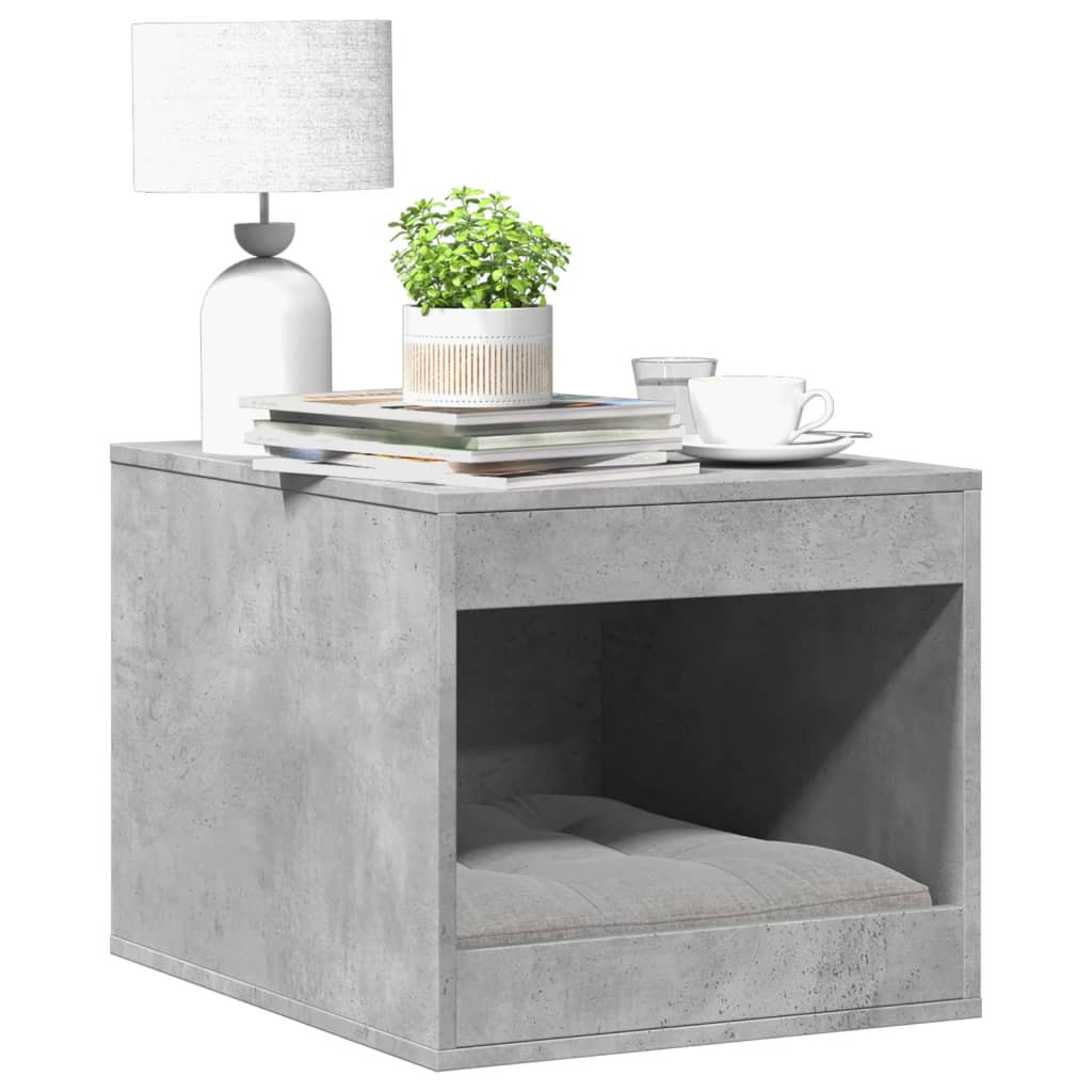 vidaXL Katzenklo Betongrau 47x59x42 cm Holzwerkstoff