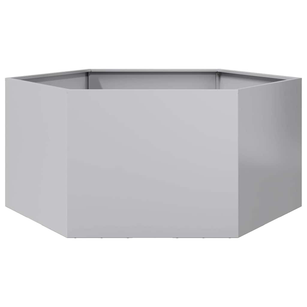 vidaXL Pflanzkübel Sechseckig 104x90x45 Verzinkter Stahl