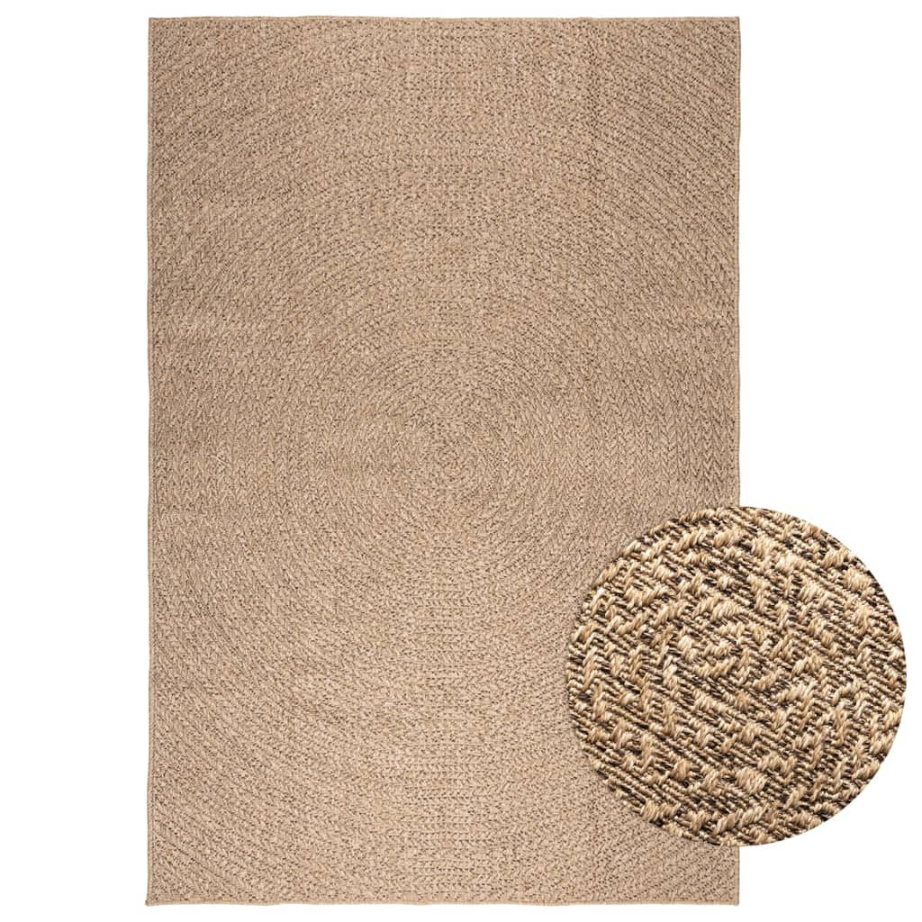 vidaXL Teppich ZIZUR 200x290 cm Jute-Optik Indoor und Outdoor