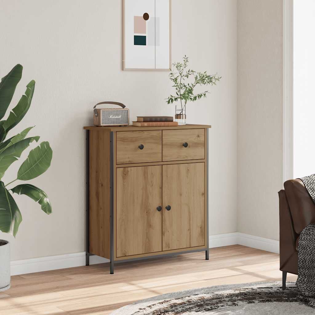 vidaXL Sideboard Artisan-Eiche 70x30x80 cm Holzwerkstoff