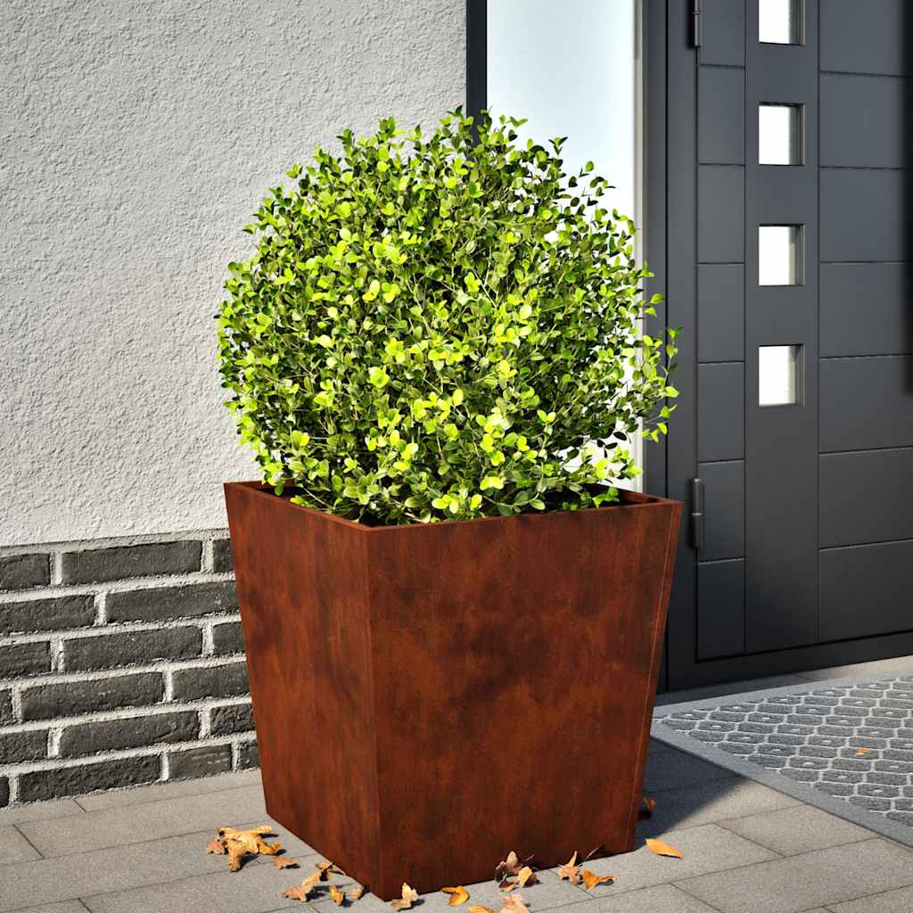 vidaXL Pflanzkübel 50x50x50 cm Wetterfester Stahl