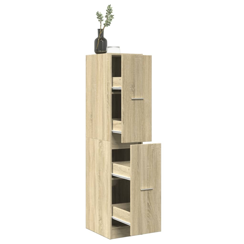 vidaXL Apothekerschrank Sonoma-Eiche 30 x 41 x 144,5 cm Holzwerkstoff