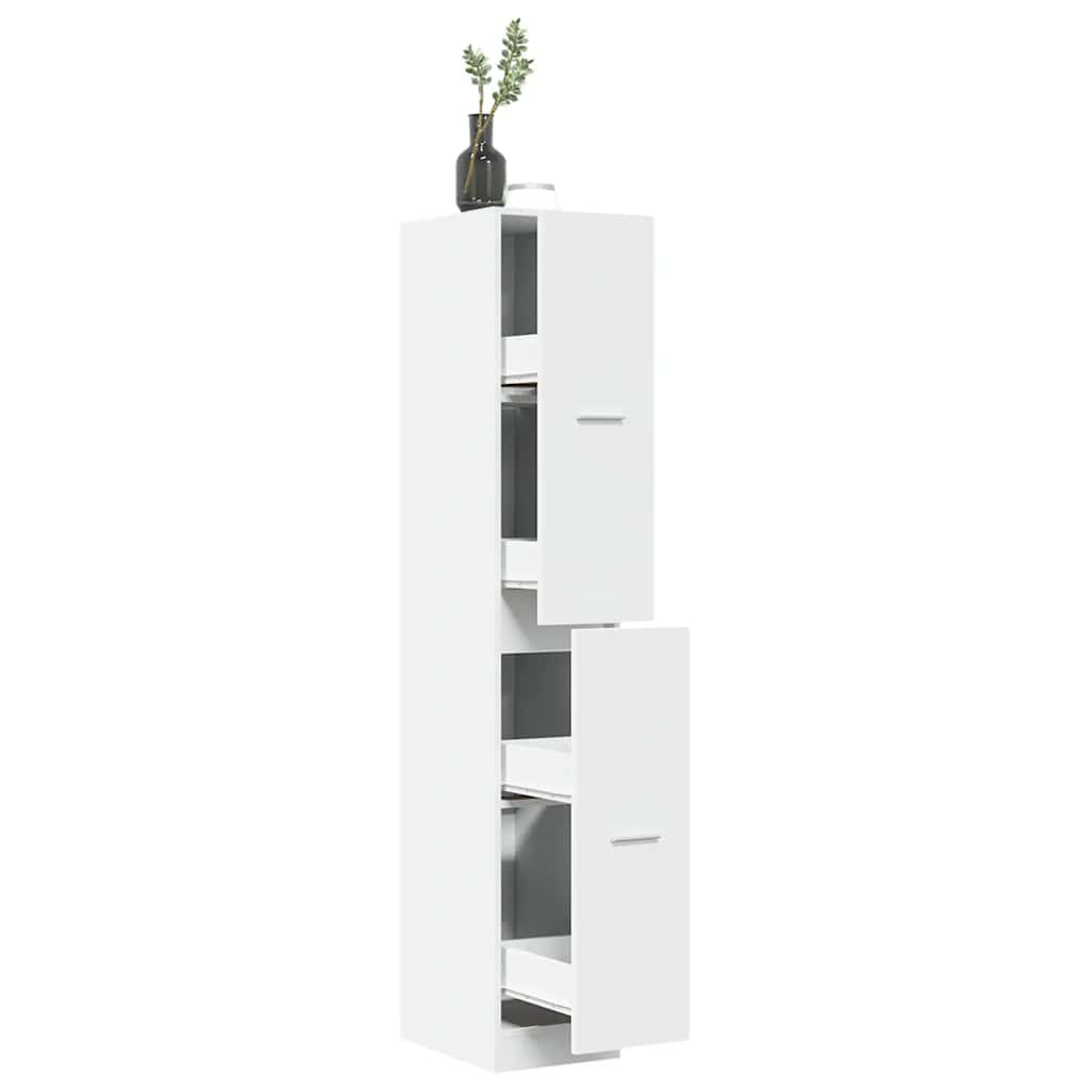vidaXL Apothekerschrank Weiß 30 x 41 x 174,5 cm Holzwerkstoff