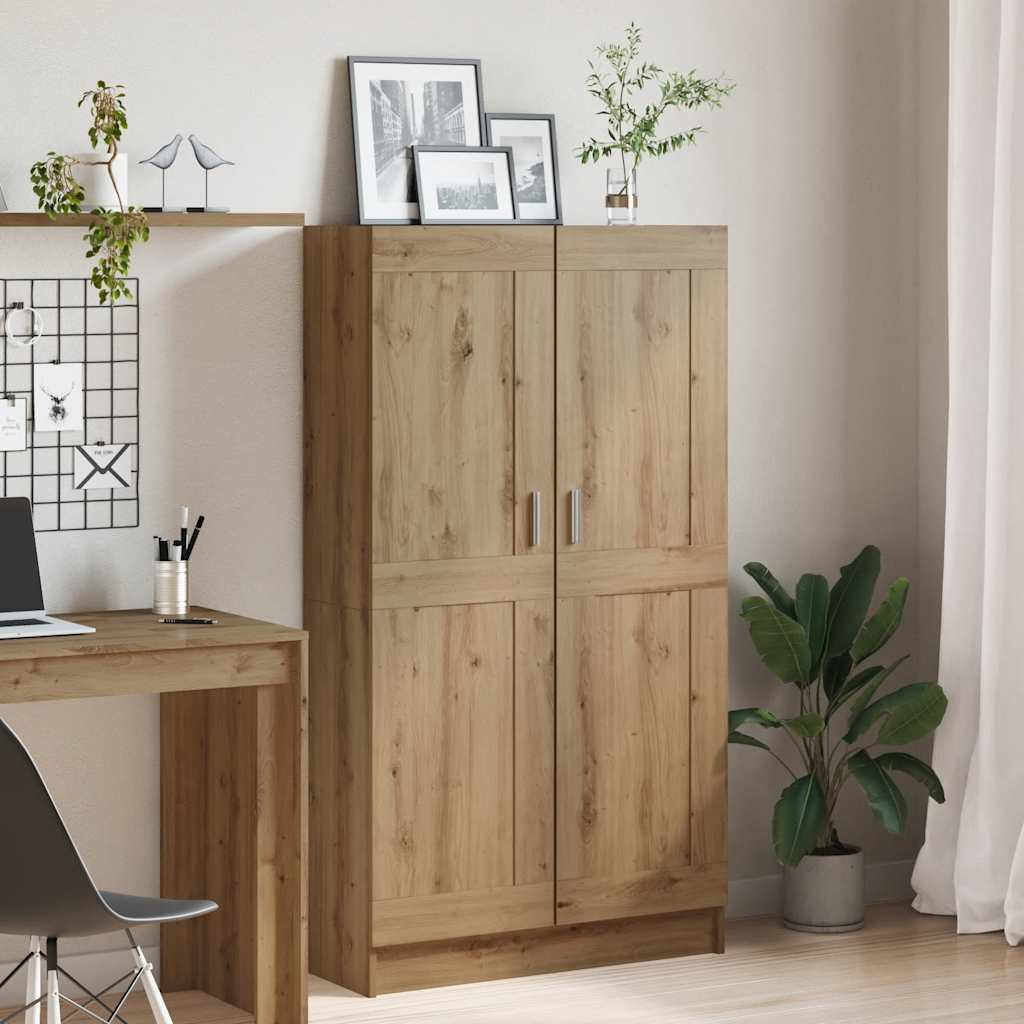 vidaXL Bücherschrank Artisan-Eiche 82,5x30,5x150 cm Holzwerkstoff