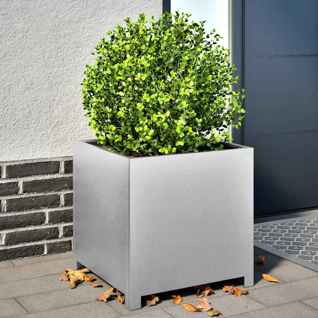 vidaXL Pflanzkübel 50x50x50 cm Verzinkter Stahl