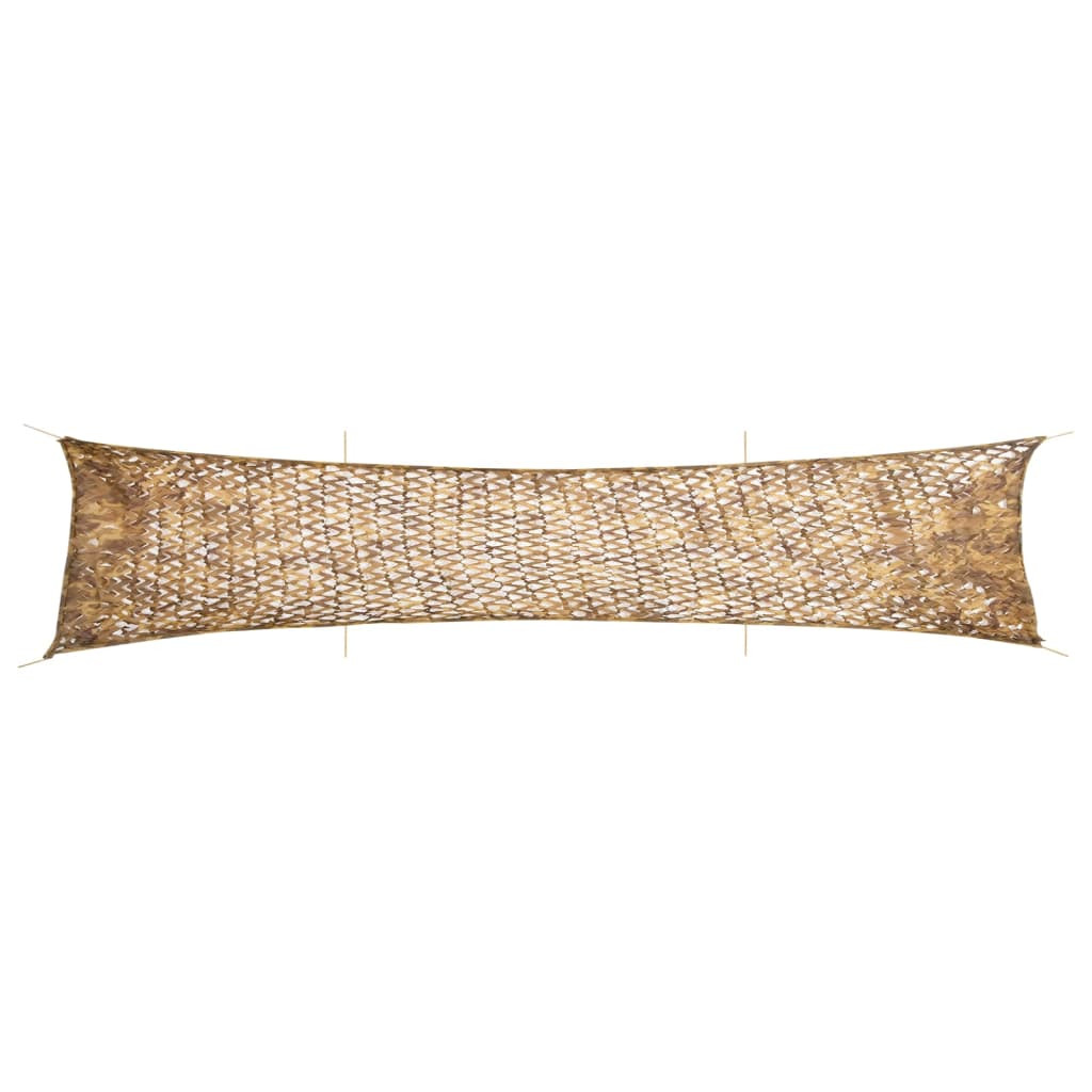 vidaXL Tarnnetz mit Aufbewahrungstasche 706x140 cm Sandfarbe